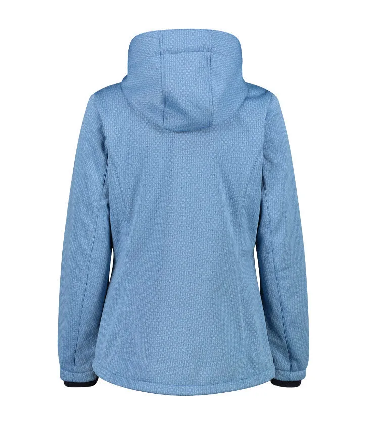 CMP Damen Kapuzenjacke Softshelljacke blau