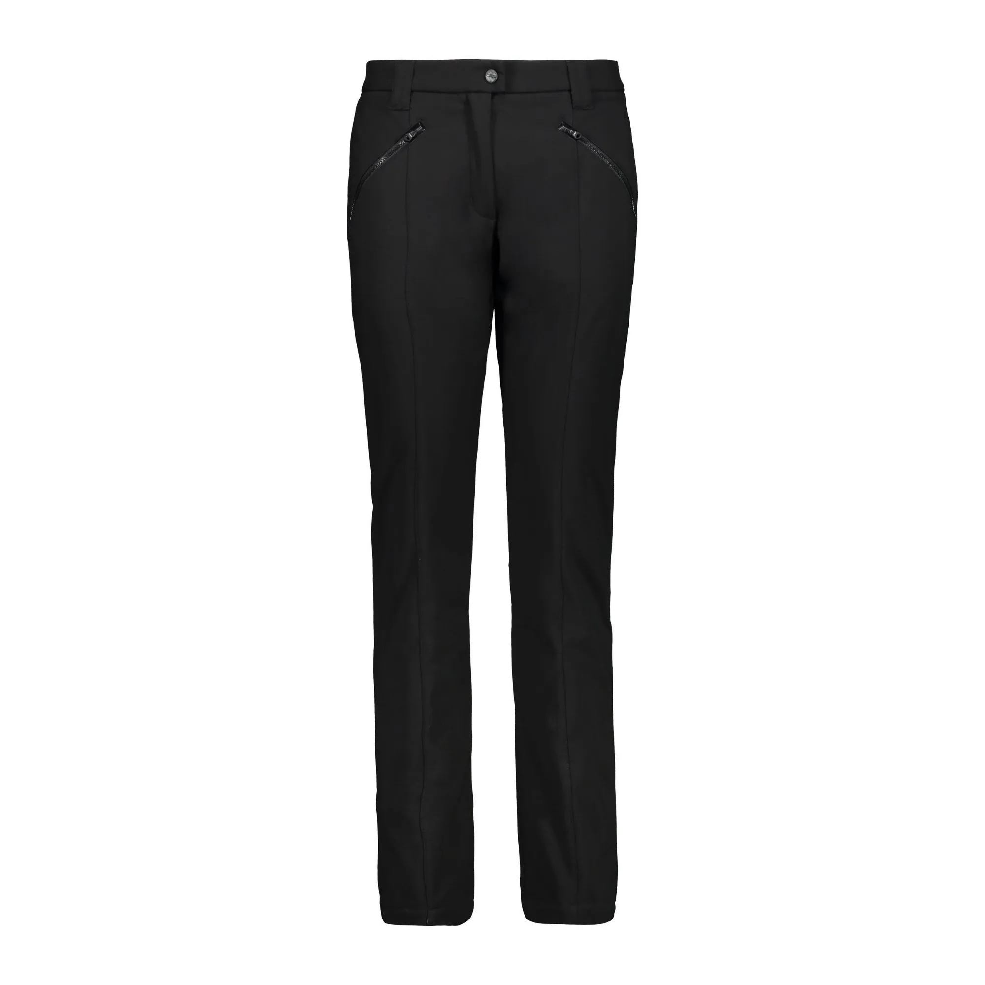 CMP Damen Trekkinghose Funktionshose gefüttert Tourenhose nero NEU