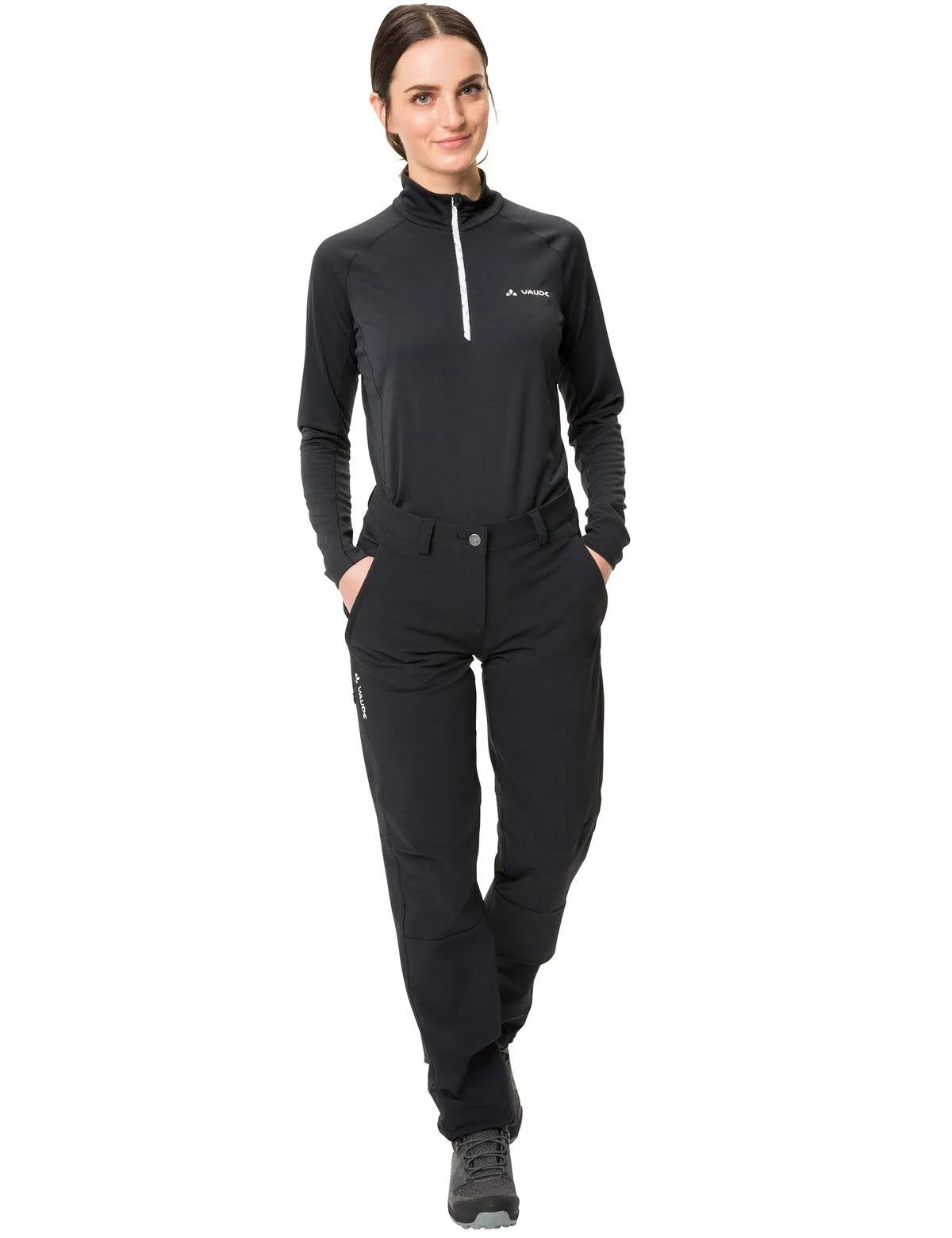 Vaude Wo Strathcona Damen Wanderhose elastisch strapazierfähig Outdoor schwarz NEU