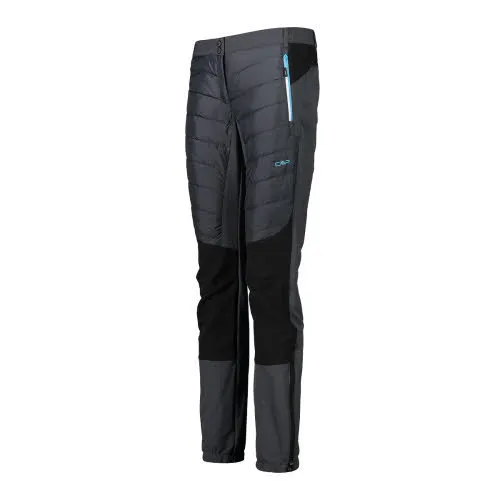 CMP Damen Trekkinghose gefüttert wetterfest hochfunktional Outdoor Freizeit grau NEU