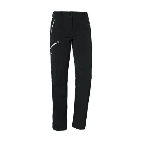 Schöffel Pants Ascona Warm L Trekkinghose gefüttert Wanderhose lange Hose Damen schwarz