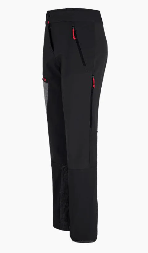 Salewa Comici Trekkinghose gefüttert Wanderhose lange Hose Damen schwarz