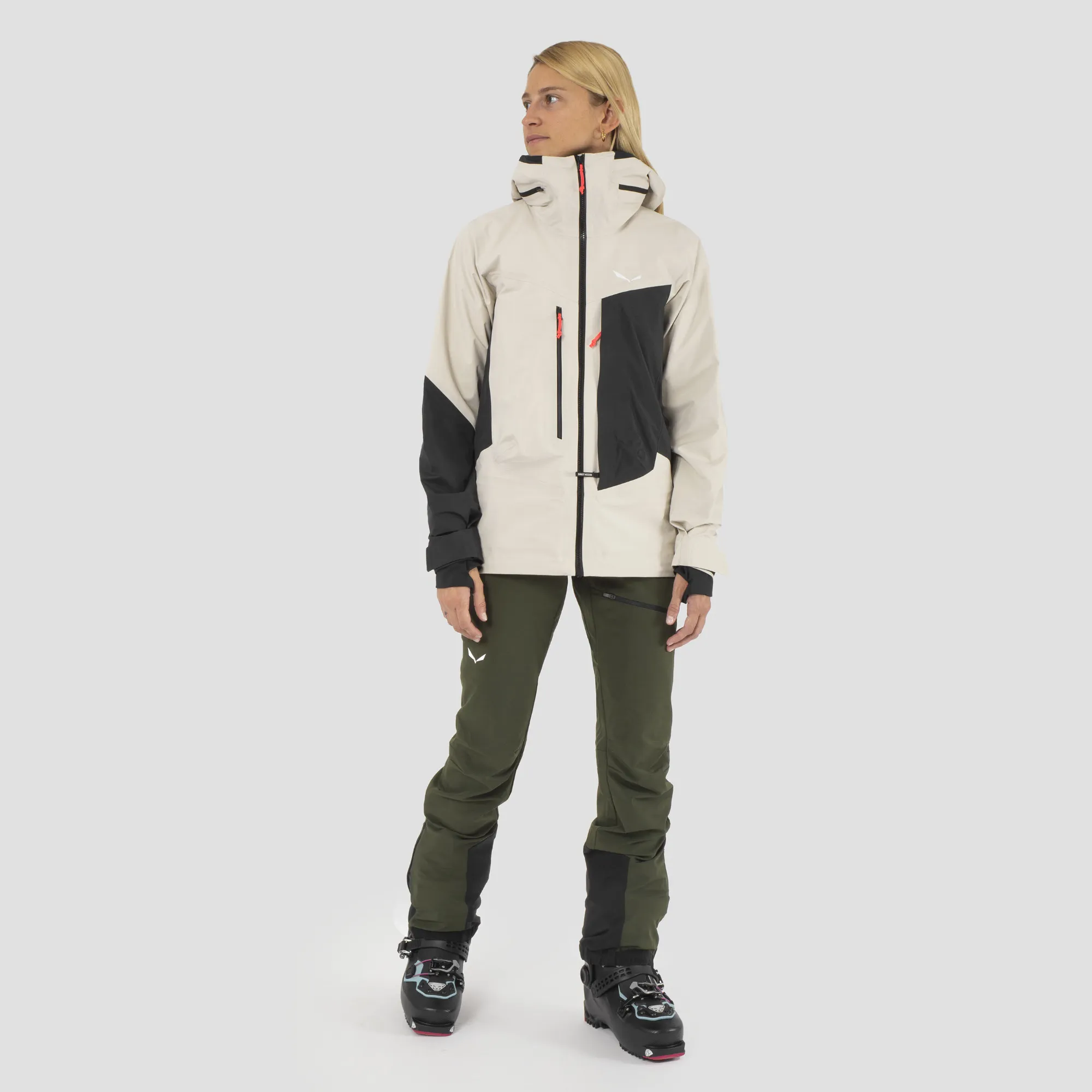 Salewa SELLA DST W LIGHT PANT Softshellhose Skitourenhose Damen dunkelgrün