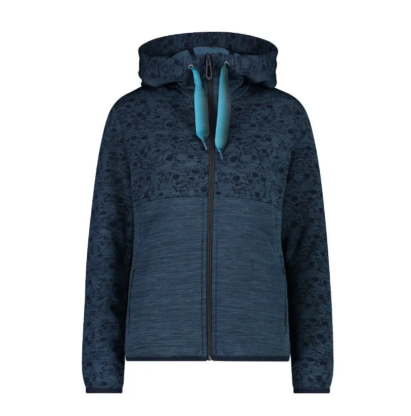 CMP Kapuzenjacke Fleecejacke Damen dunkelblau