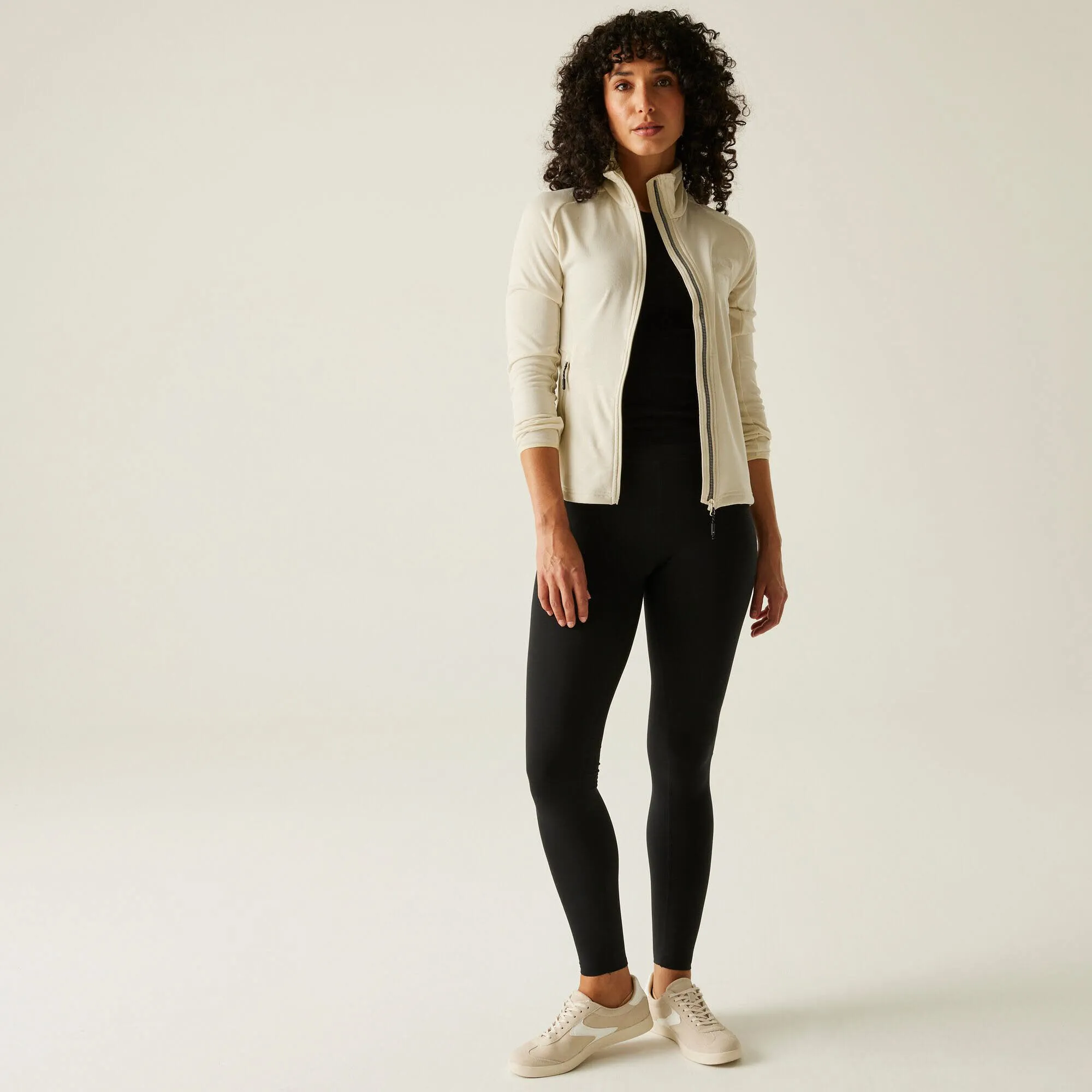 REGATTA Jacke Malana Fleecejacke Damen weiß beige