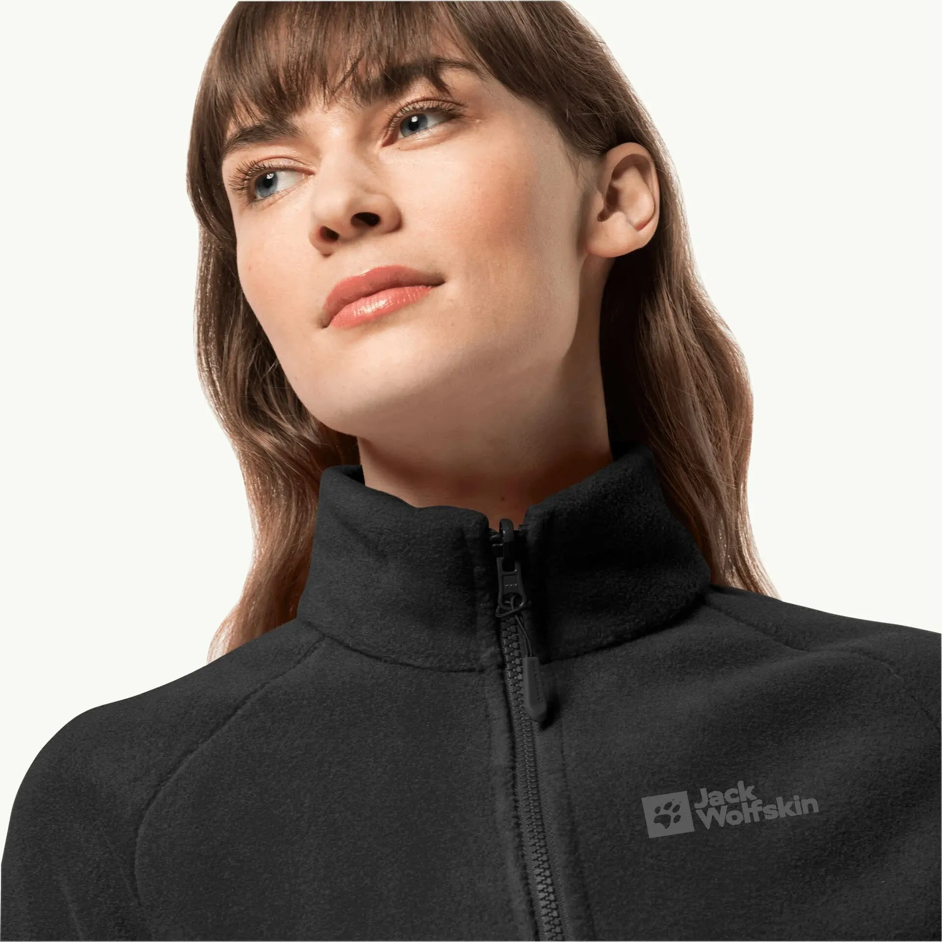Jack Wolfskin MOONRISE FZ W Damen Fleecejacke Midlayer grau NEU