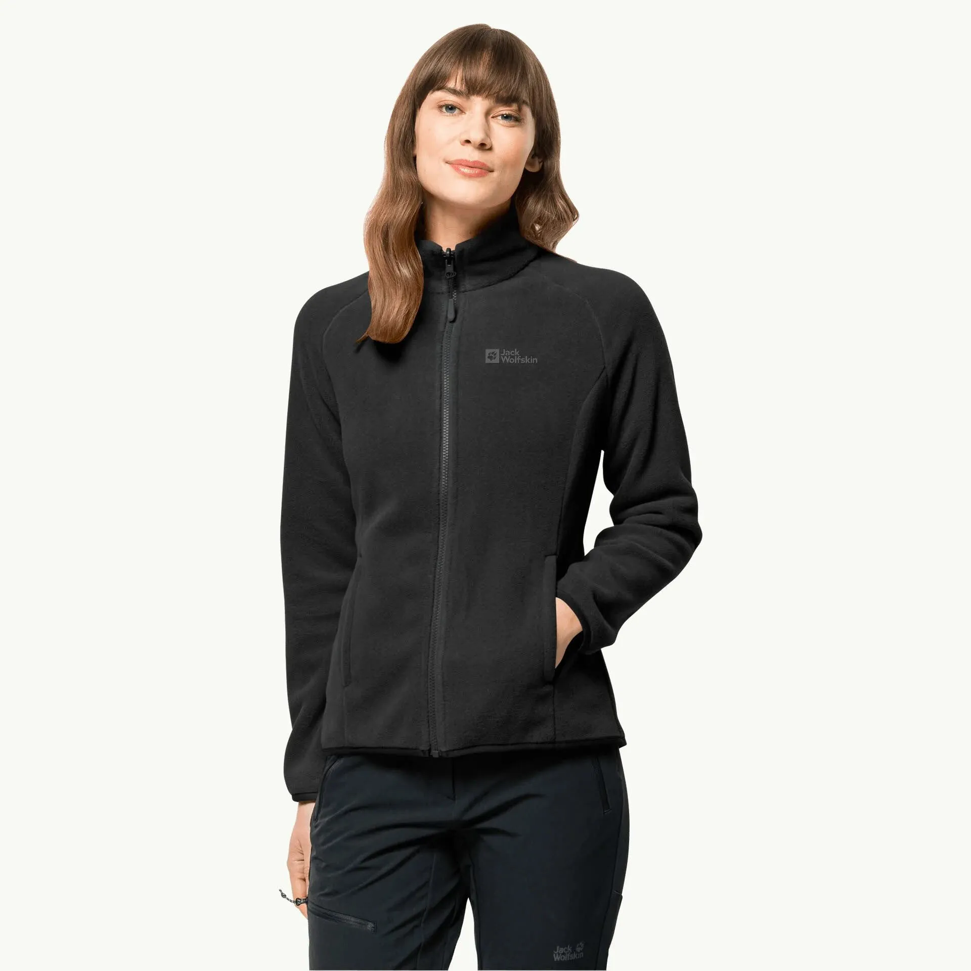 Jack Wolfskin MOONRISE FZ W Damen Fleecejacke Midlayer grau NEU