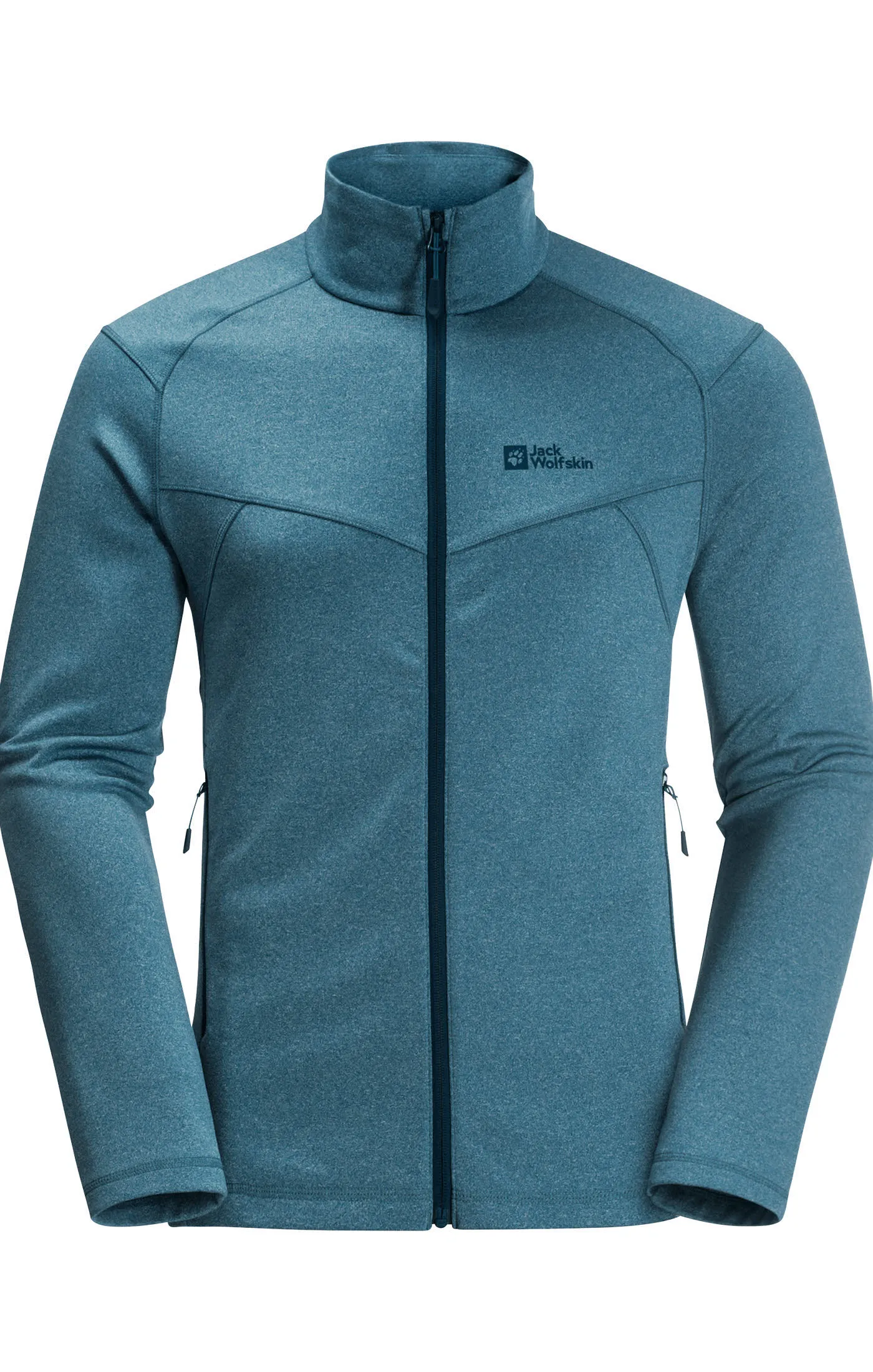 Jack Wolfskin Fortberg FZ M Fleecejacke Midlayer Stretchjacke Herren blau