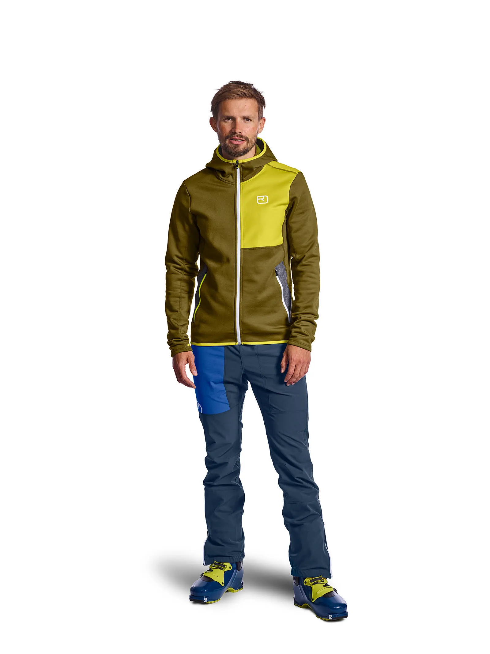 Ortovox Fleece Hoody Herren Hoodie Fleecejacke blau