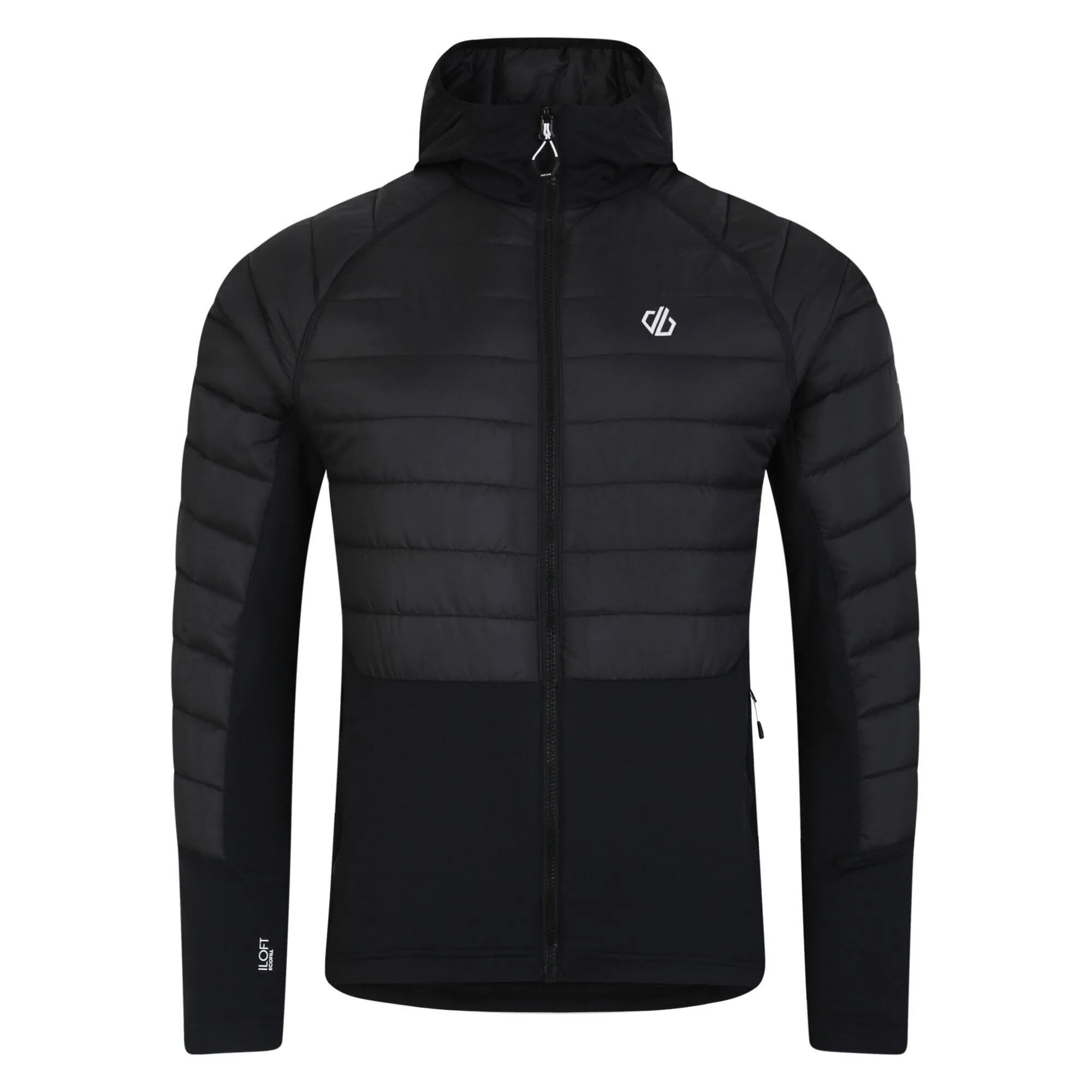 DARE2B Descending Hybrid Kapuzenjacke Daunenjacke Herren schwarz