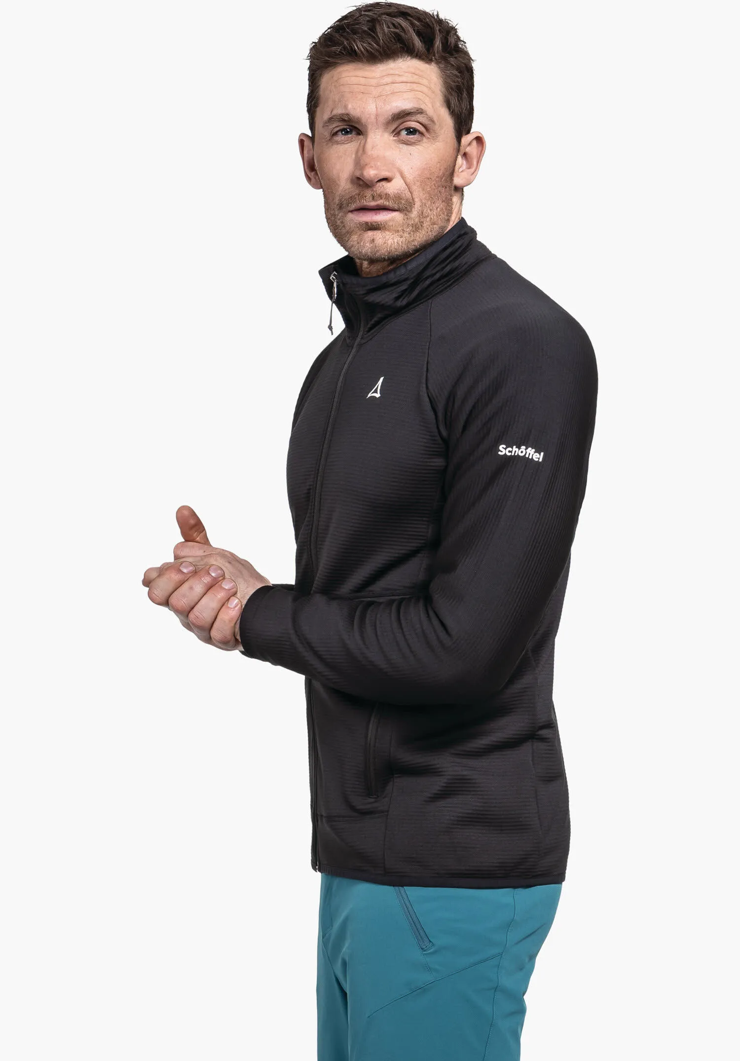 Schöffel Cascata Herren Fleecejacke Wanderjacke schwarz