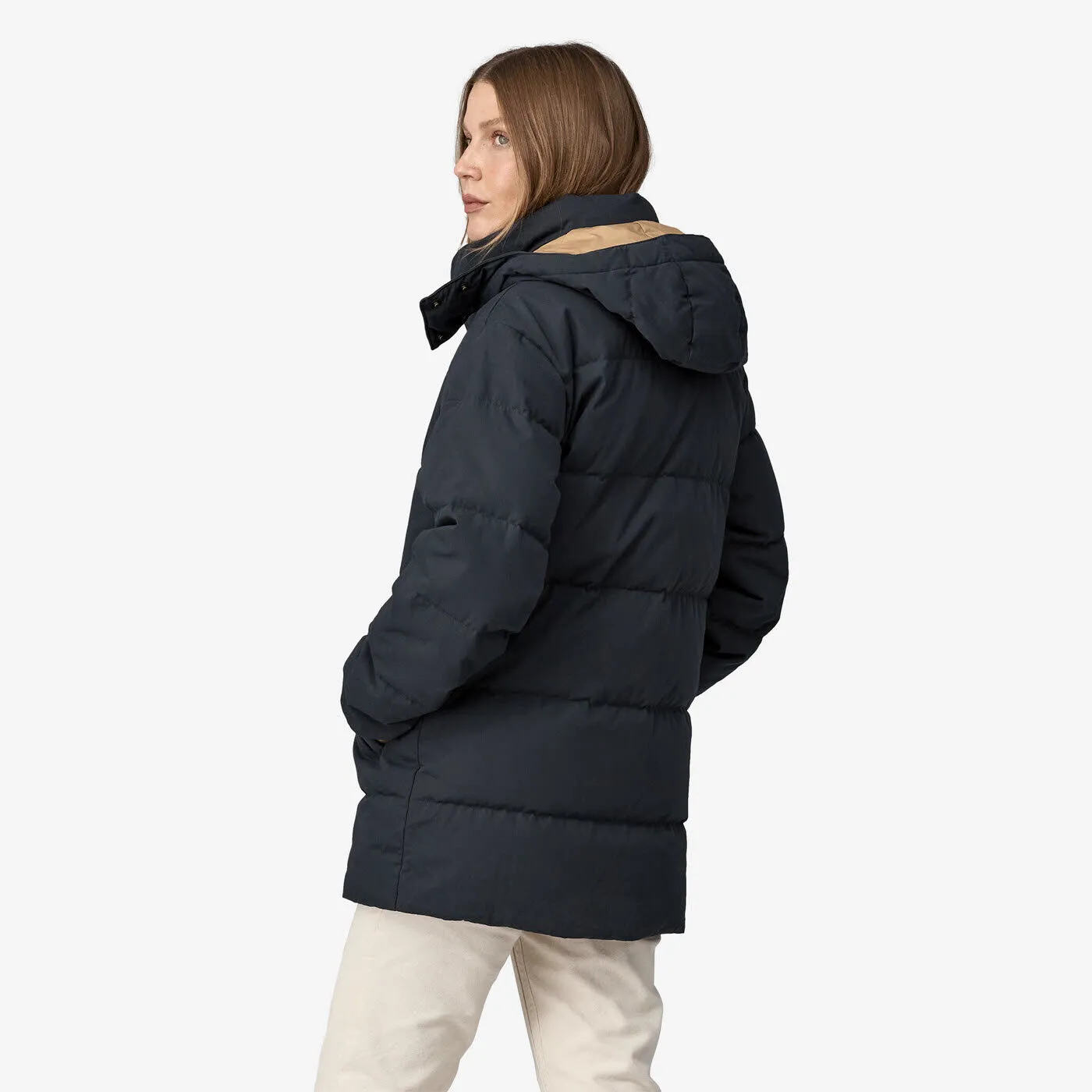 Patagonia Women's Cotton Down Parka Freizeitjacke Damen dunkelblau