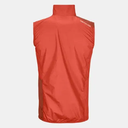 Ortovox WINDBREAKER VEST M Herren Windjacke ärmellos Outdoorweste orange NEU