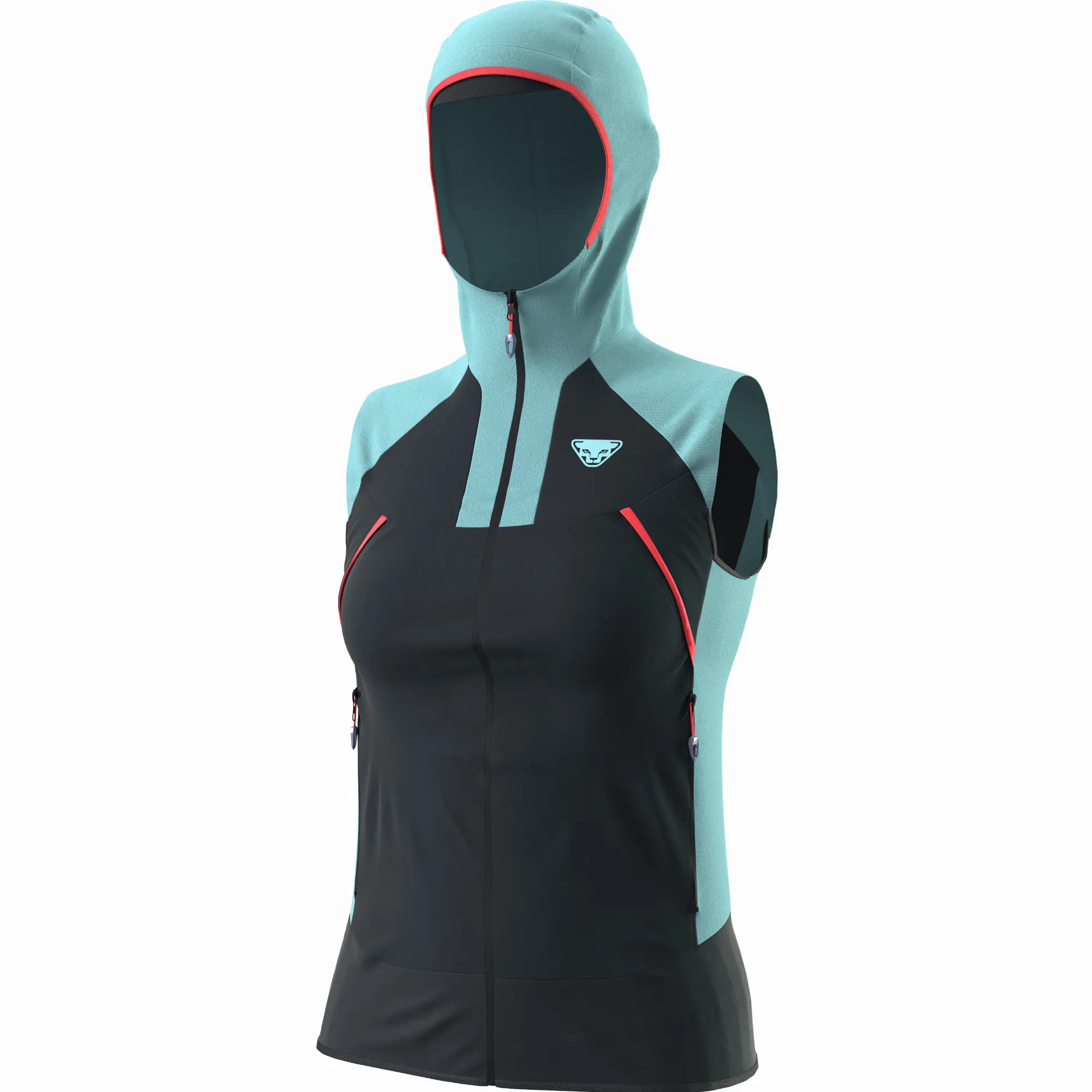 Dynafit Speed Softshell Weste Kapuzenweste Funktionsweste Damen schwarz