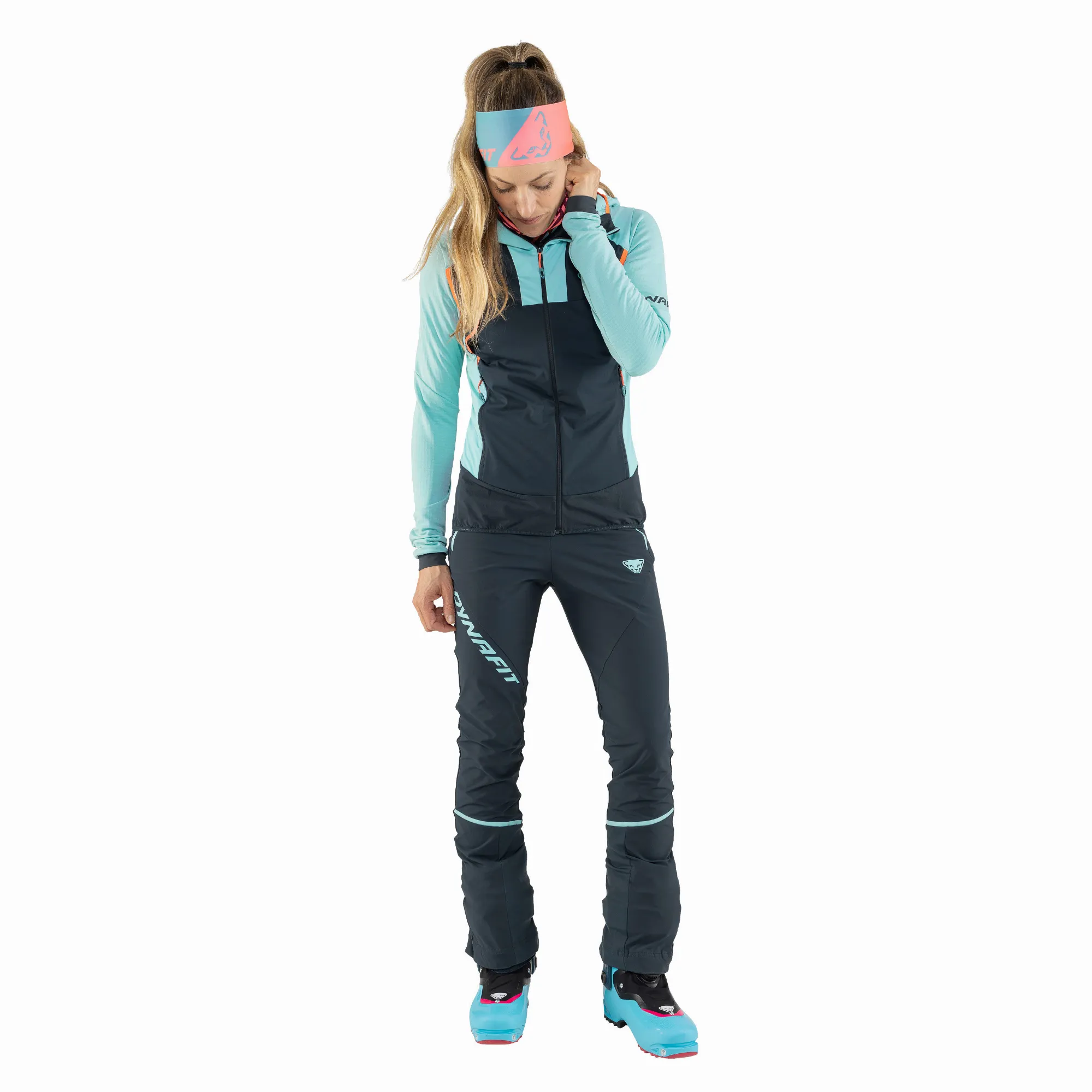 Dynafit Speed Softshell Weste Kapuzenweste Funktionsweste Damen schwarz