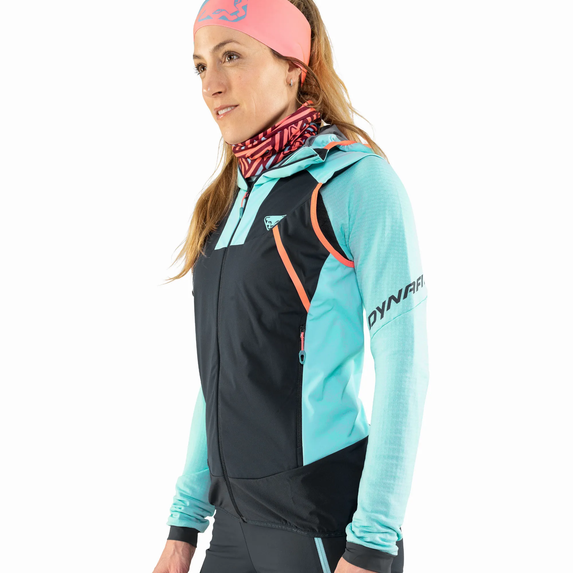 Dynafit Speed Softshell Weste Kapuzenweste Funktionsweste Damen schwarz