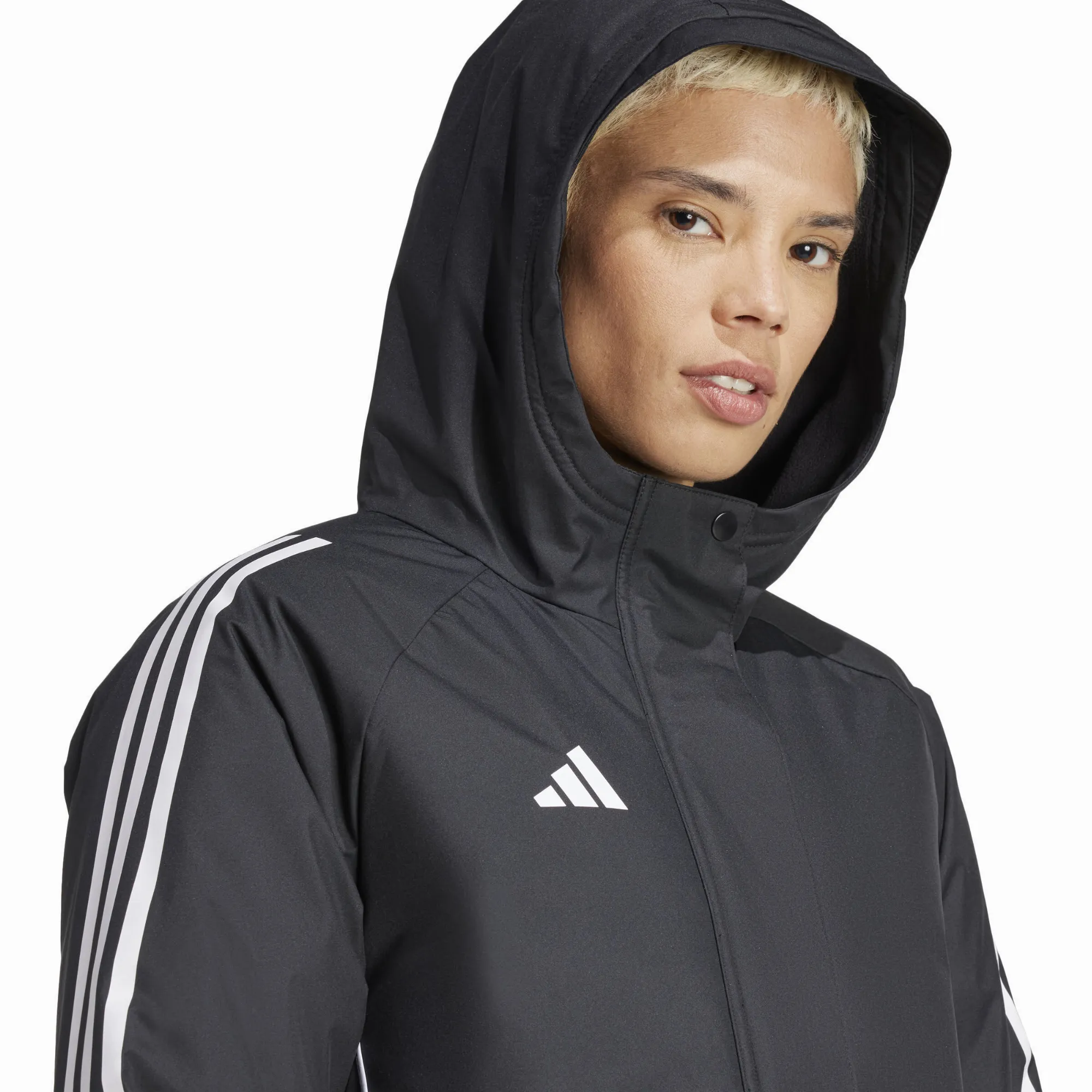adidas Tiro 24 Stadium Parka Bankjacke Damen schwarz