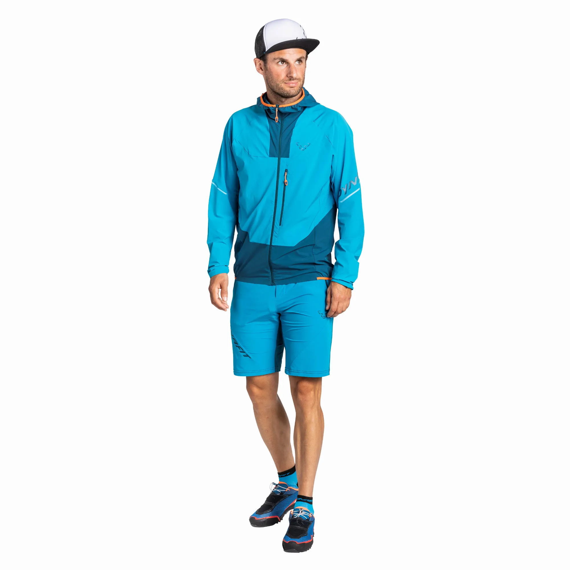 Dynafit Traverse Dynastretch Windjacke Stretchjacke Outdoor Sport Herren blau NEU