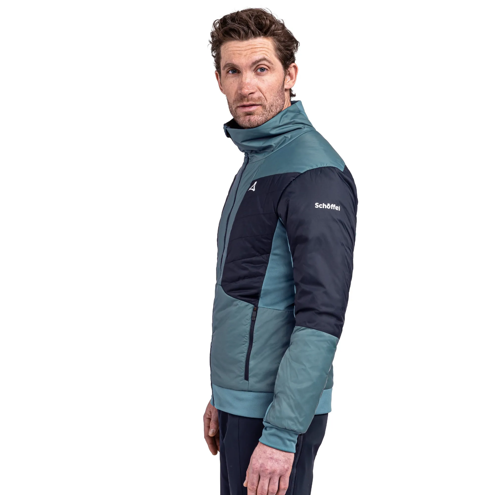 Schöffel Ski Ins. Pontresina M Daunenjacke Isolationsjacke Skijacke Herren grau