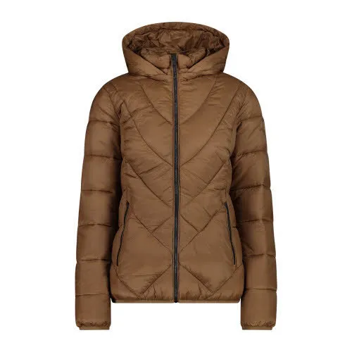 CMP Daunenjacke Wattierung Kapuzenjacke braun Damen NEU