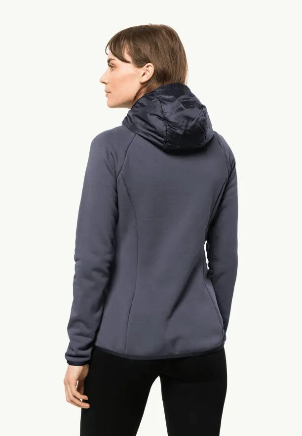Jack Wolfskin Routeburn Pro Hybrid Damen Daunenjacke Grau
