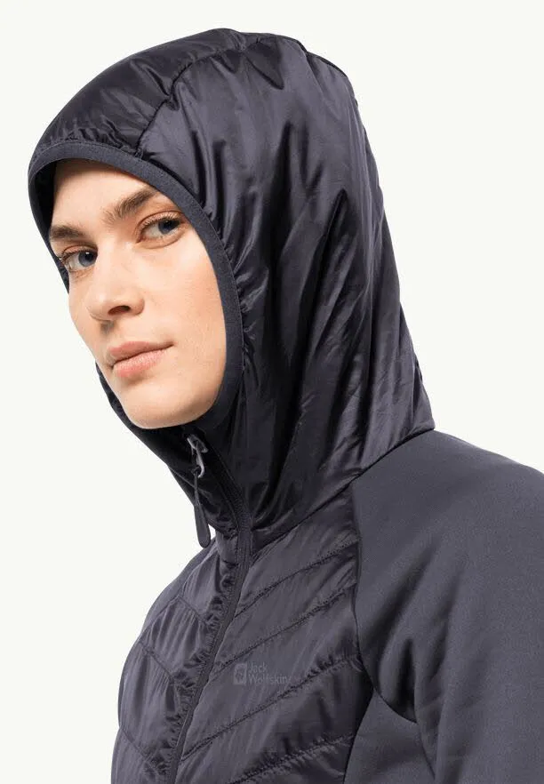 Jack Wolfskin Routeburn Pro Hybrid Damen Daunenjacke Grau