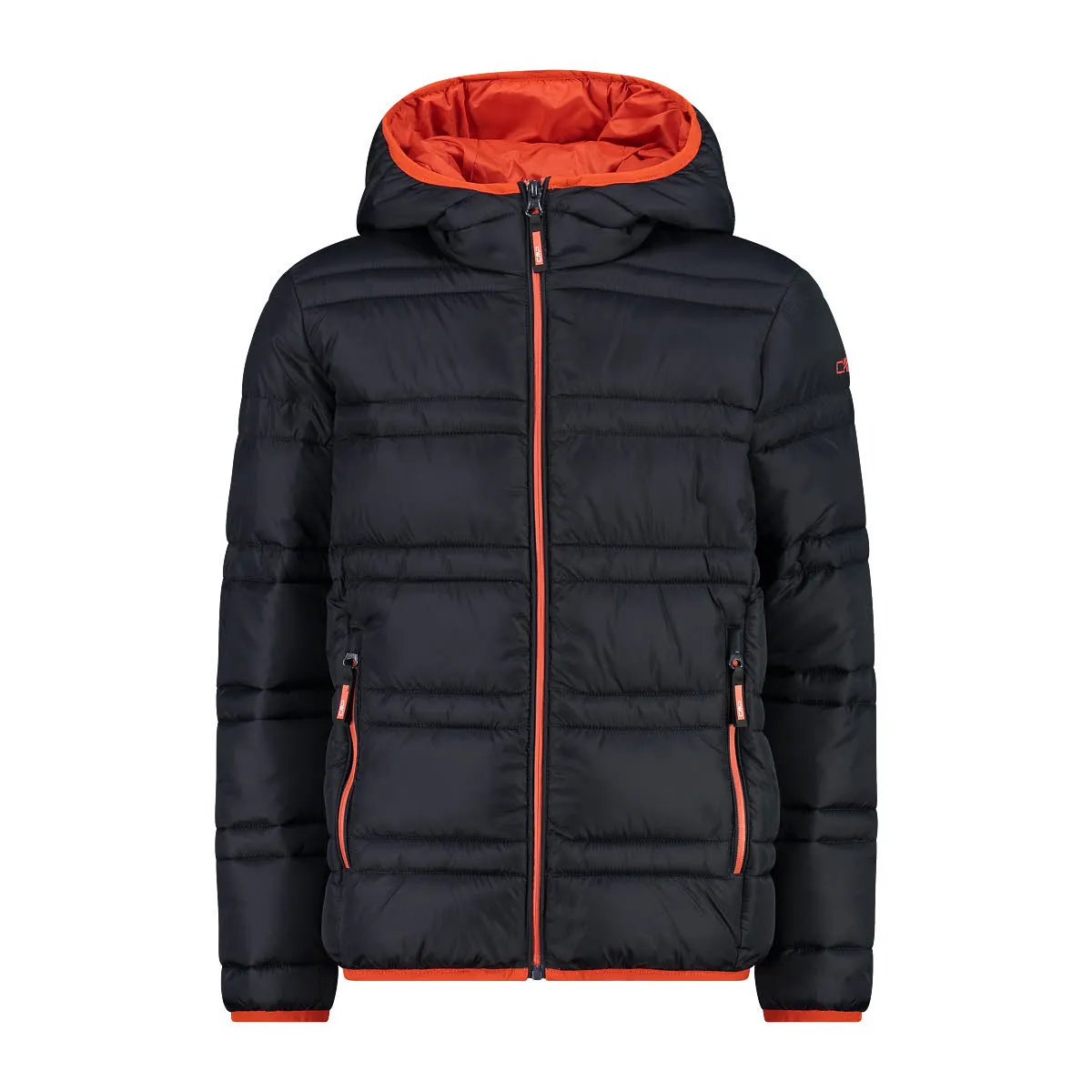 CMP Kinder Jacke Daunenjacke Kapuzenjacke Jungen schwarz