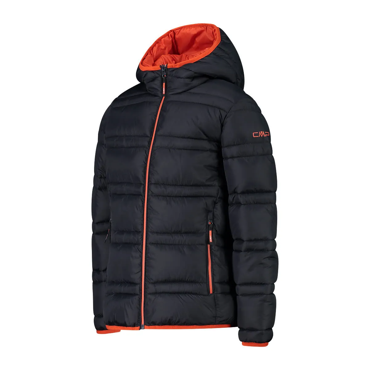 CMP Kinder Jacke Daunenjacke Kapuzenjacke Jungen schwarz