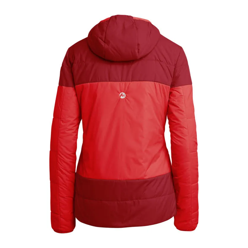 Martini Delight Damen Isolationsjacke Daunenjacke Kapuzenjacke rot