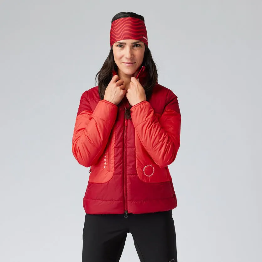 Martini Delight Damen Isolationsjacke Daunenjacke Kapuzenjacke rot
