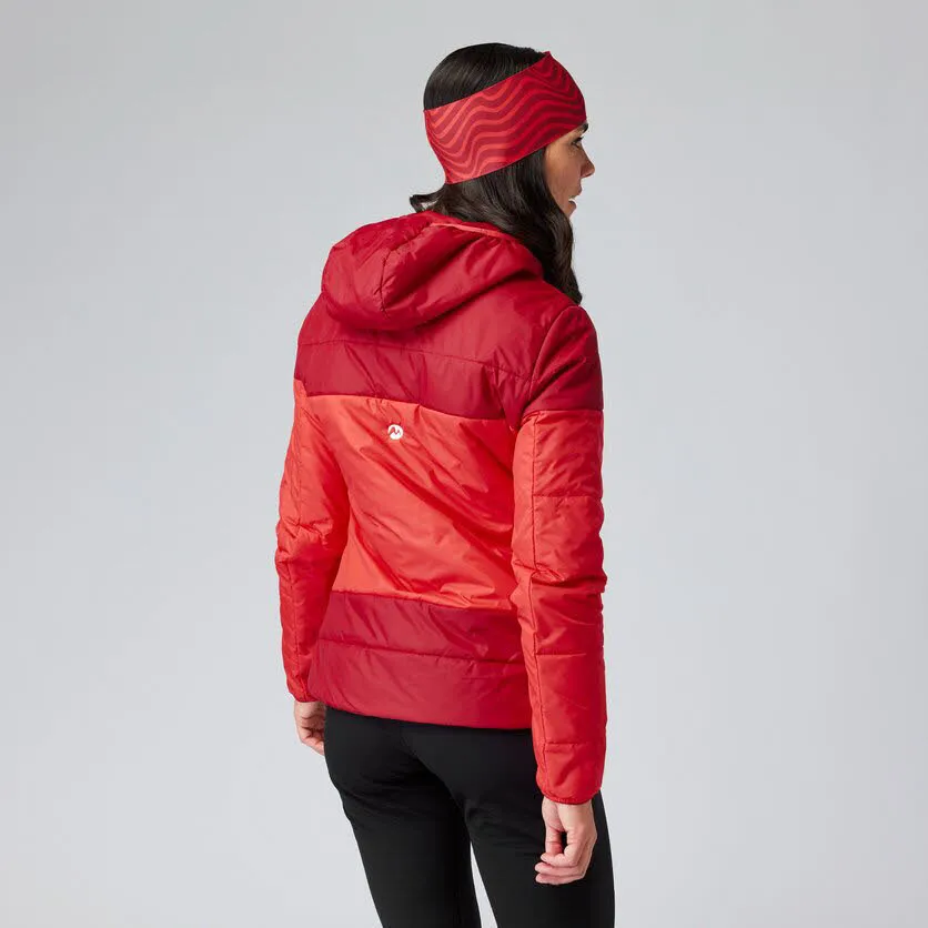 Martini Delight Damen Isolationsjacke Daunenjacke Kapuzenjacke rot