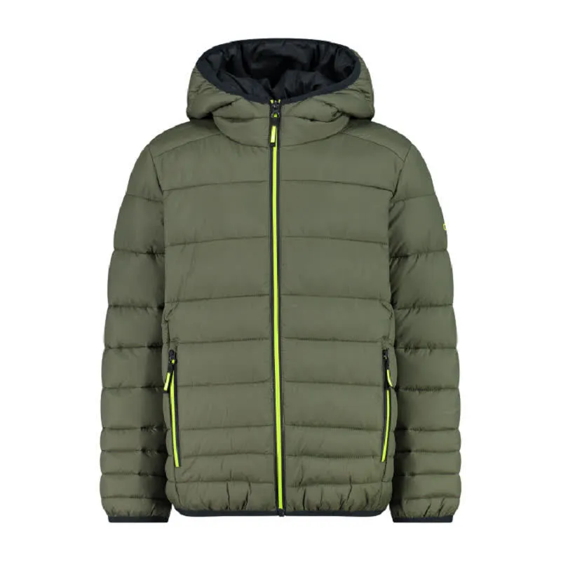 CMP JACKET FIX HOOD Jungen Daunenjacke Outdoorjacke olive