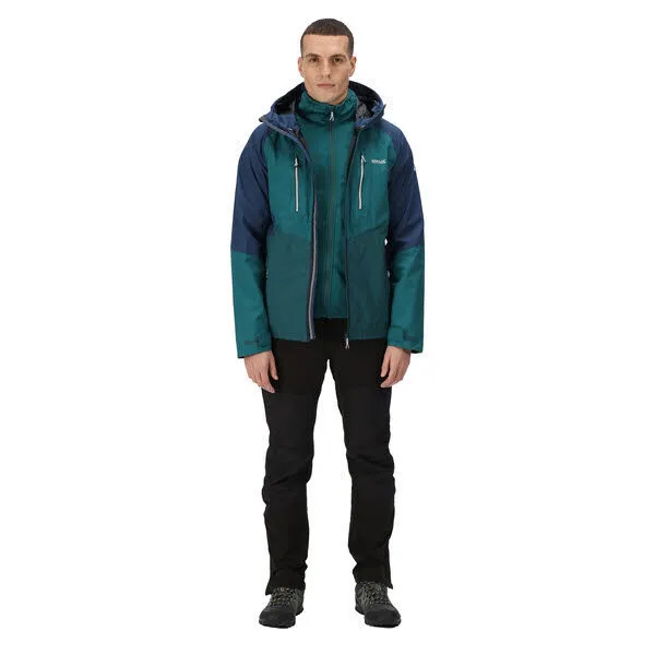 Regatta Sacramento VIII Herren Kombijacke Wanderjacke wasserdicht winddicht petrol NEU