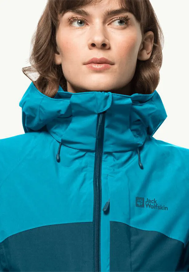 Jack Wolfskin Feldberg 3in1 Jkt W Kombijacke Regenjacke Daunenjacke Damen blau NEU