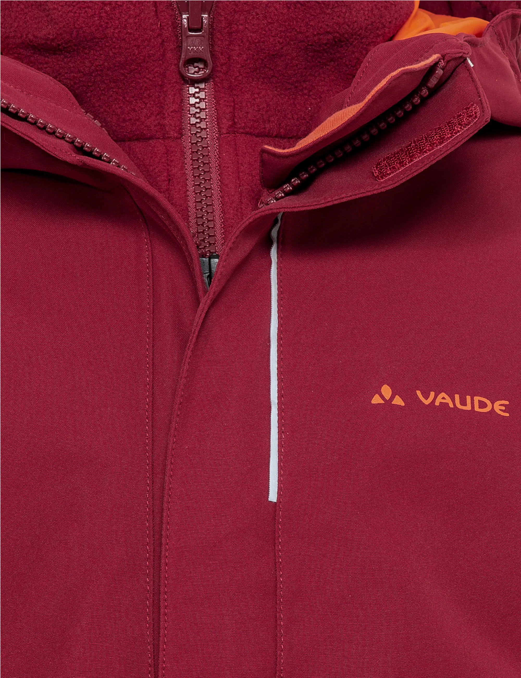 Vaude Campfire 3in1 Jacket Girls Kombijacke Kinder Mädchen rot