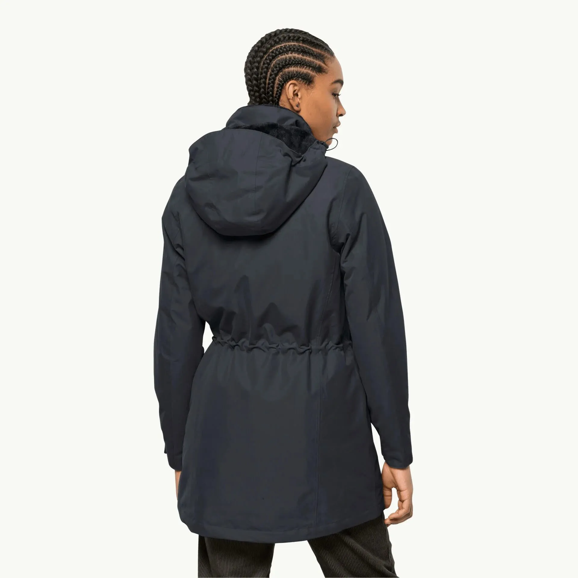 Jack Wolfskin Madison Avenue Coat Wasserdichter Wintermantel schwarz Damen NEU
