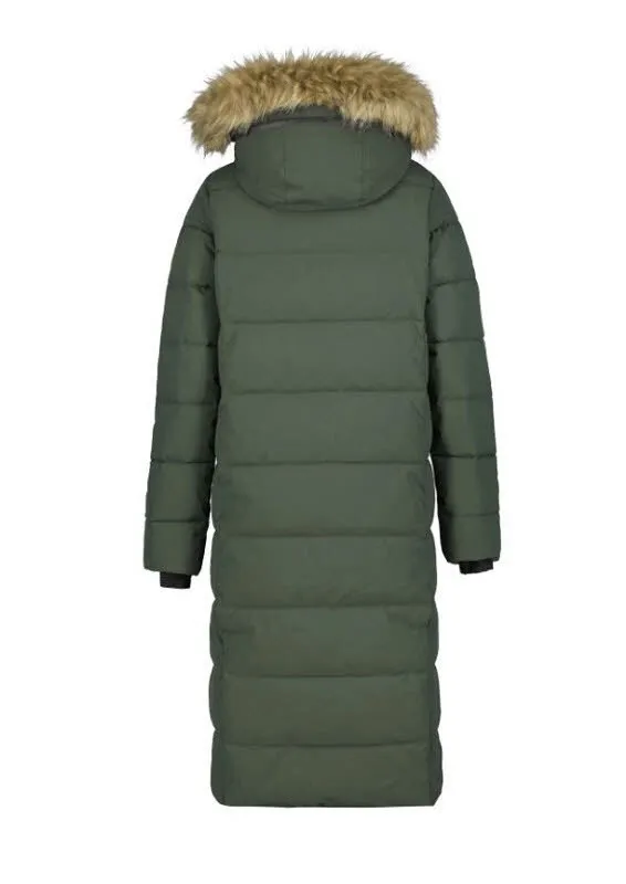 Icepeak MANTEL BRILON Damen Freizeitmantel Daunenjacke olivgrün