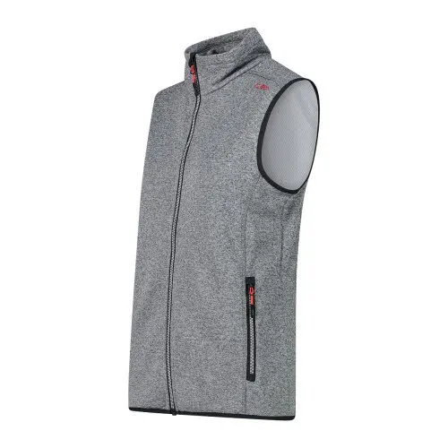CMP WOMAN VEST Damen Fleeceweste Outdoorweste ärmellos grau