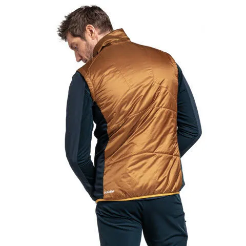 Schöffel Hybrid Weste ärmellos Outdoor Bergsport Herren orange
