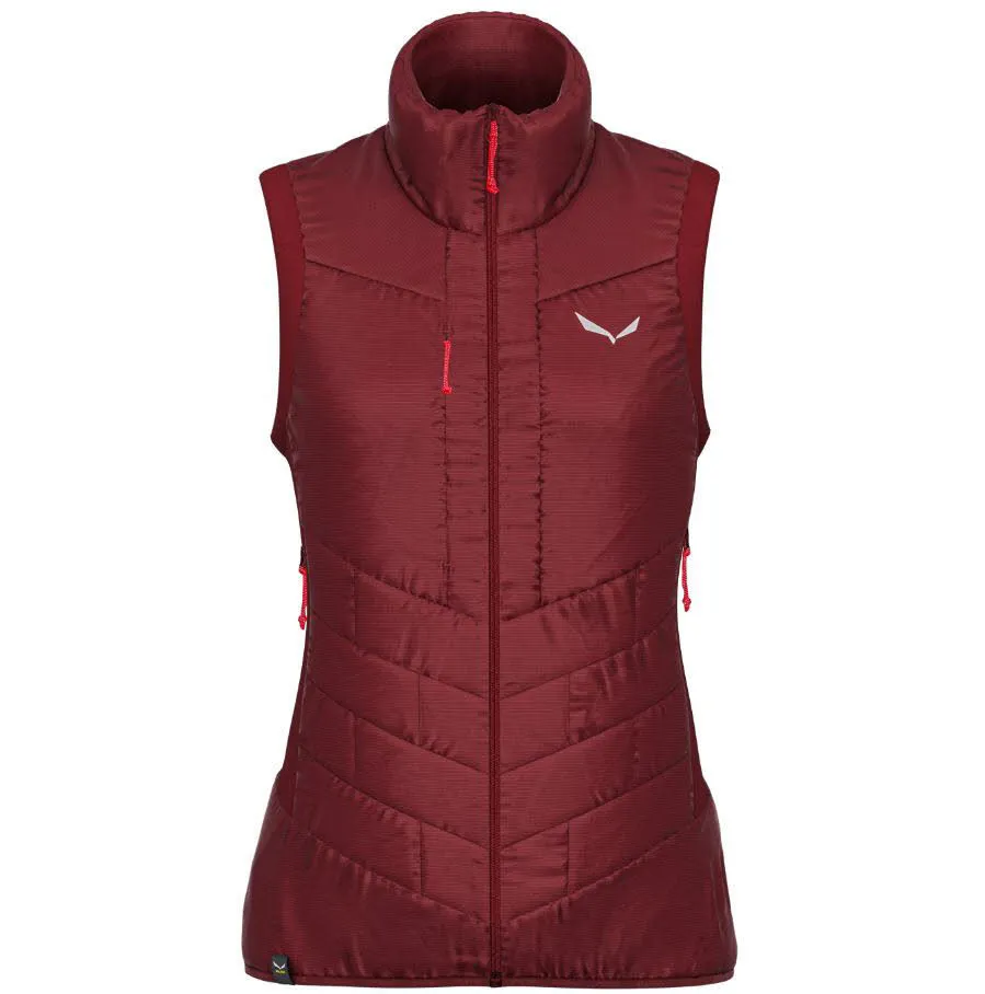 Salewa Ortles Hybrid Tirolwool® Responsive Weste Windresistent Wasserabweisend Damen Rot