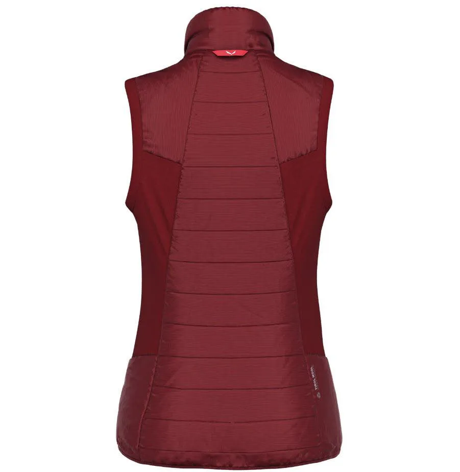 Salewa Ortles Hybrid Tirolwool® Responsive Weste Windresistent Wasserabweisend Damen Rot