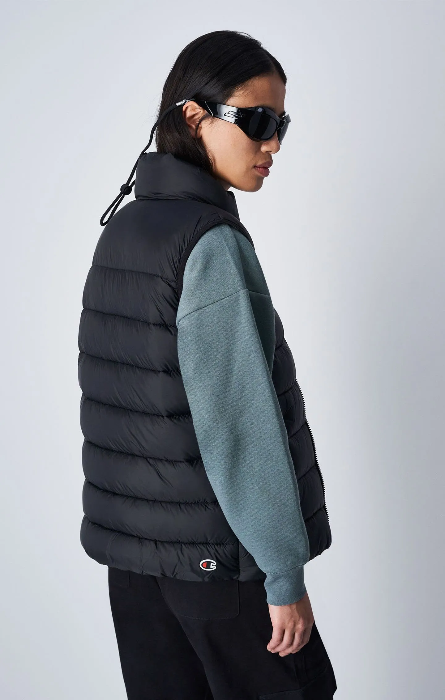 Champion Polyfilled Vest Damen Weste Daunenweste schwarz