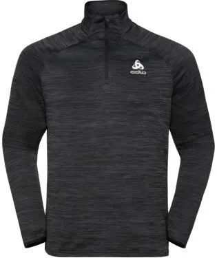 Odlo Midlayer 1/2 zip RUN EASY WARM Herren Midlayer Funktionsshirt schwarz NEU
