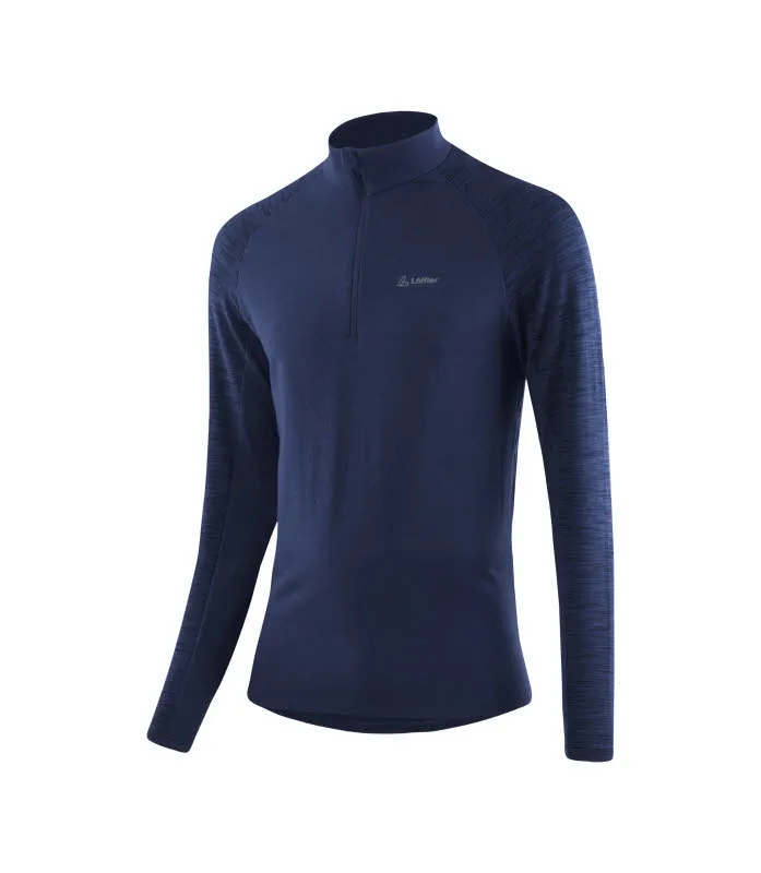 Löffler M MIDLAYER STRIPES TRANSTEX® Skirolli Herren dunkelblau