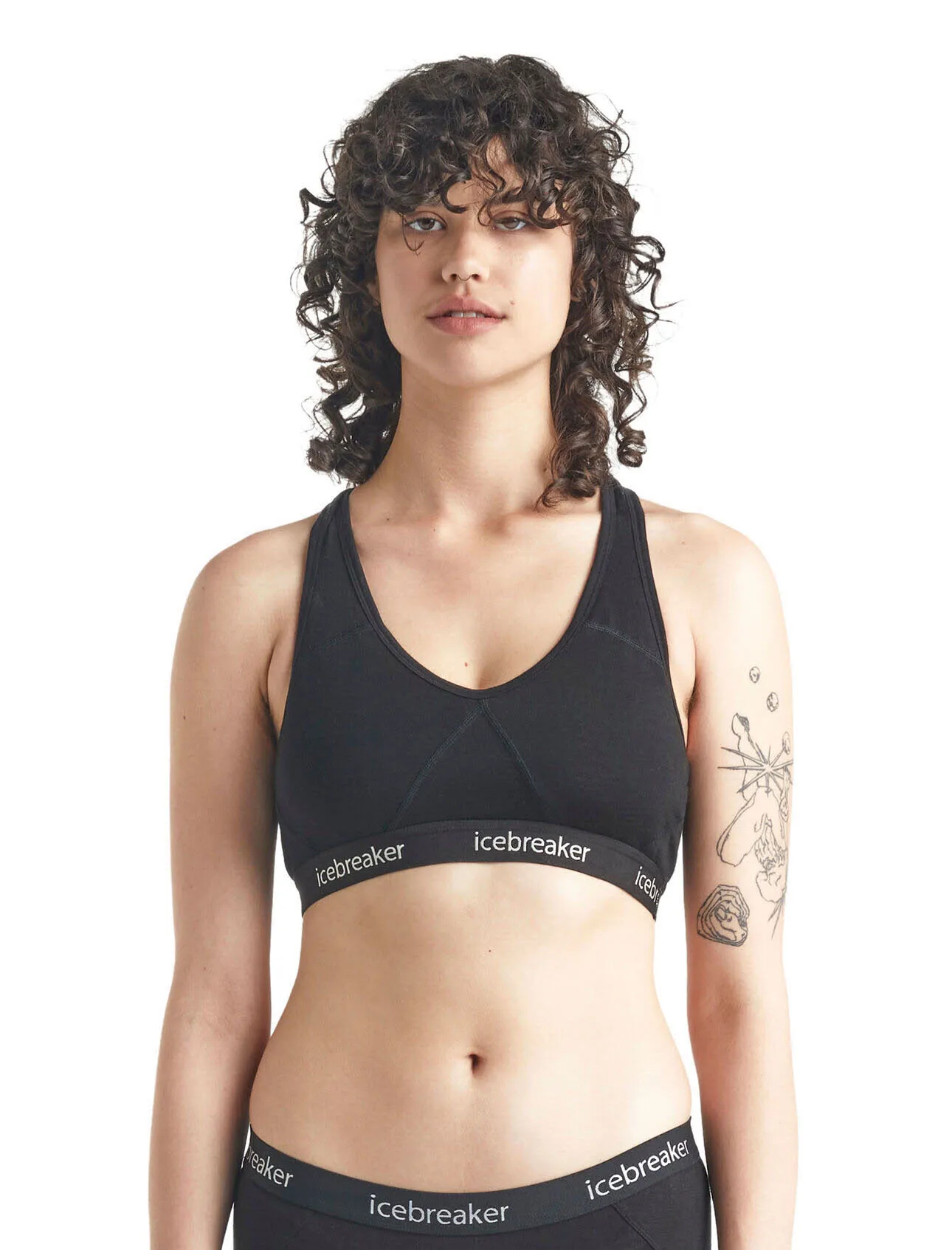 Icebreaker Sprite Racerback Bra Sport-BH Merino Damen schwarz NEU