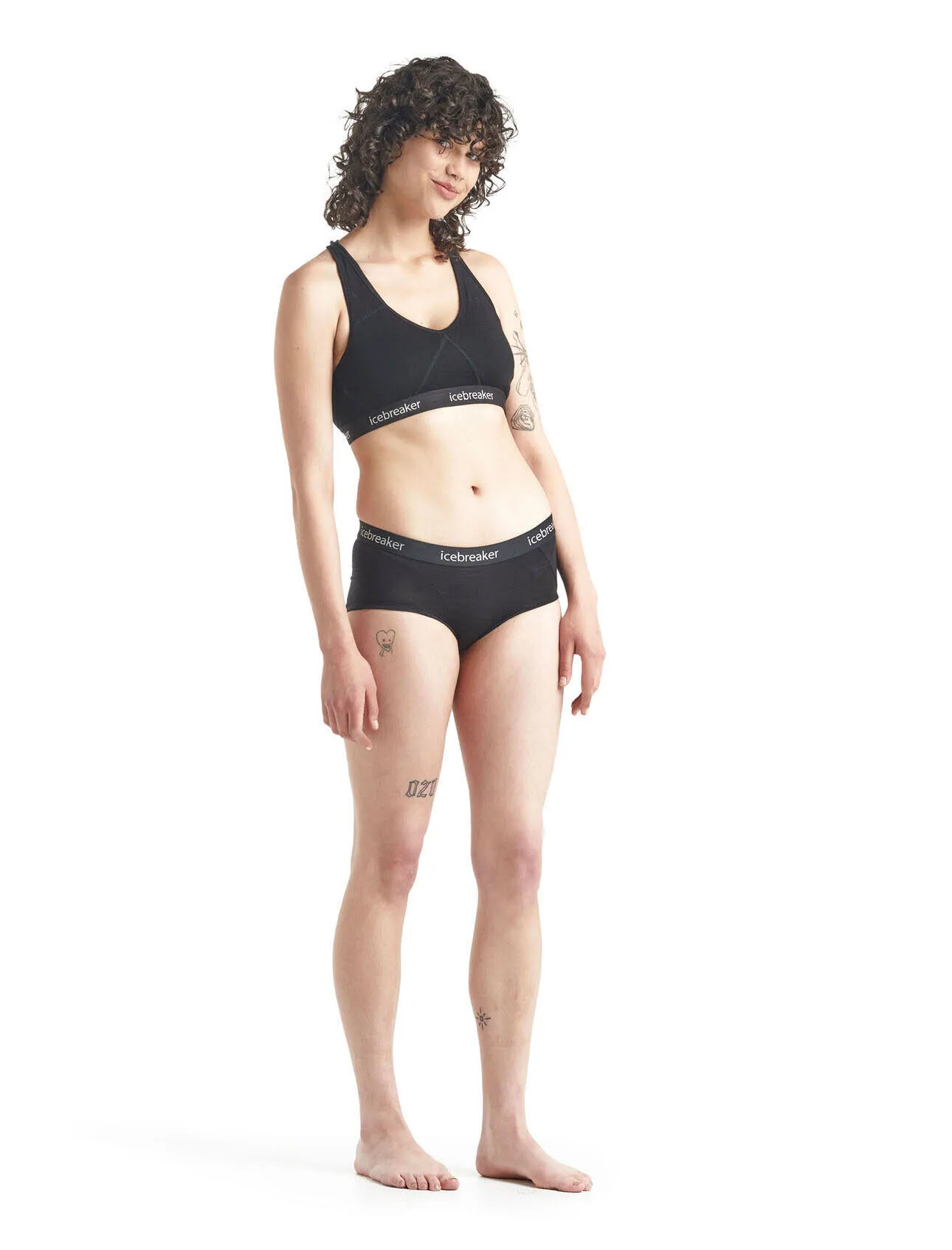 Icebreaker Sprite Racerback Bra Sport-BH Merino Damen schwarz NEU