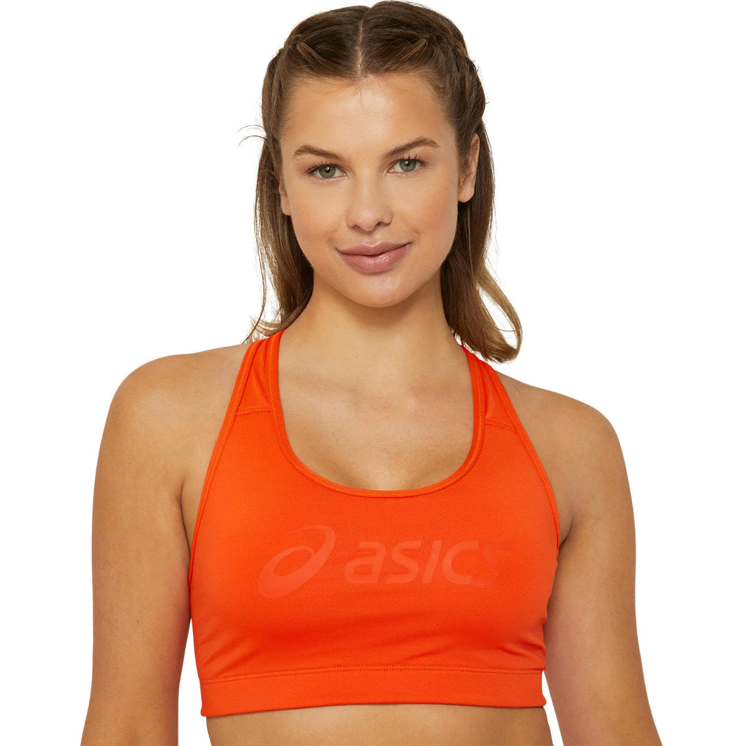 Asics Core Logo Bra Damen Sport-BH Sport-Top orange