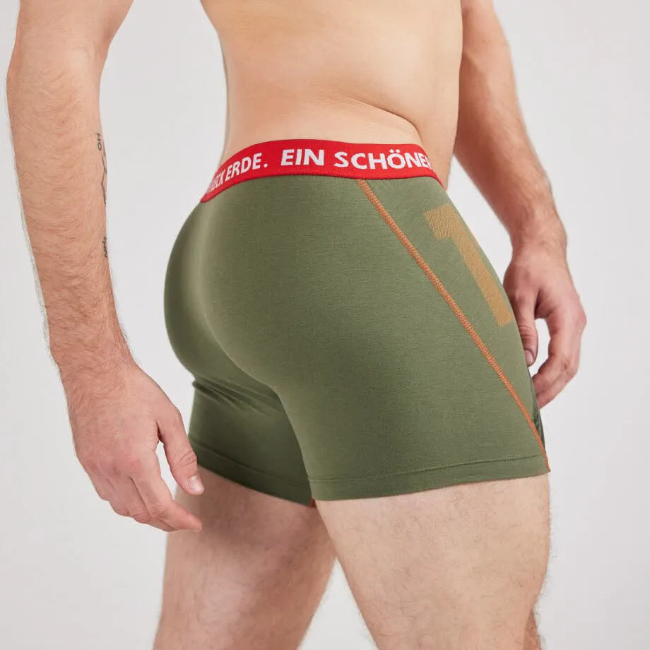 Ein schöner Fleck Erde Herren Boxershort 12ER Unterhose grün