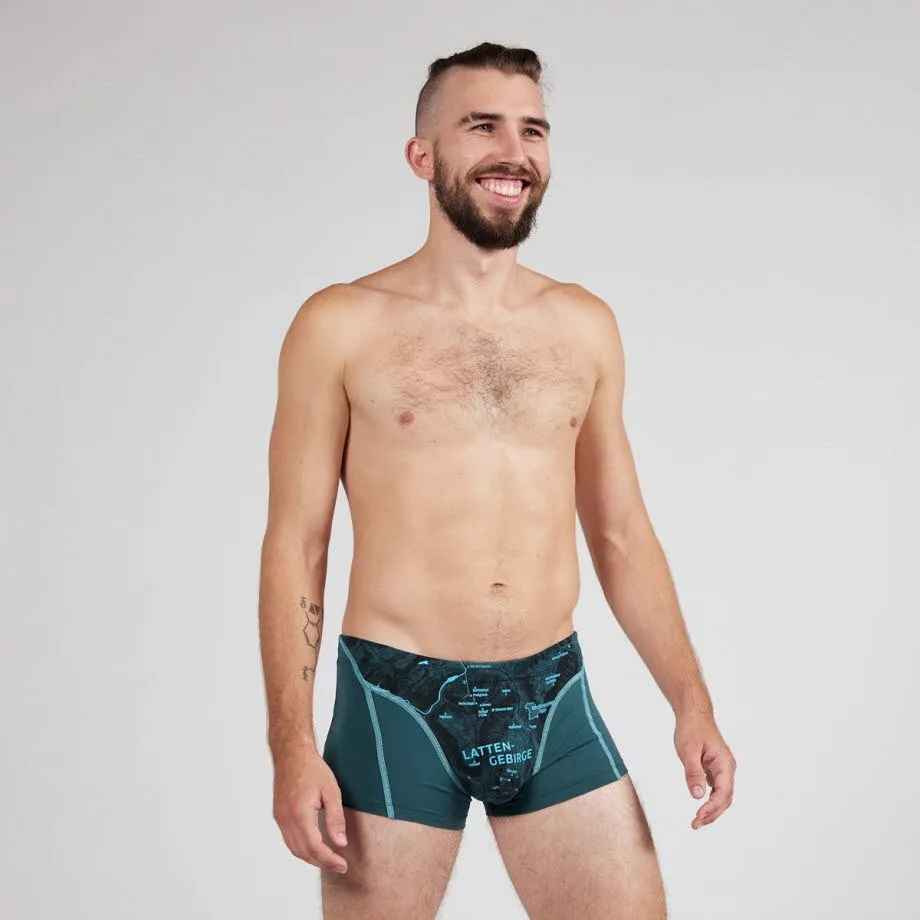 EIN SCHÖNER FLECK ERDE Boxershorts LATTENGEBIRGE Herren grün NEU