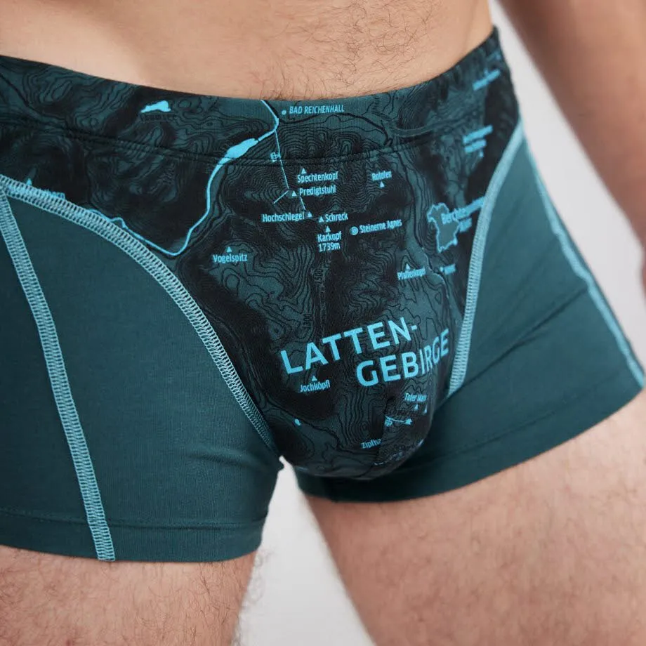 EIN SCHÖNER FLECK ERDE Boxershorts LATTENGEBIRGE Herren grün NEU